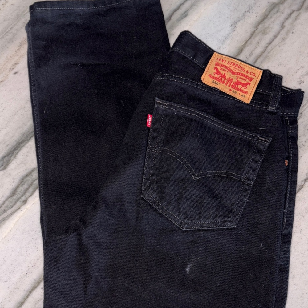Levi's 550 Black Denim Jeans